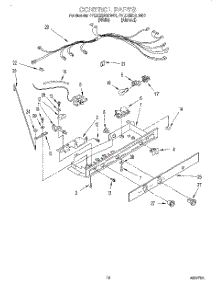 11 - Control parts for Whirlpool Refrigerator 4YED25DQDW01 from AppliancePartsPros.com