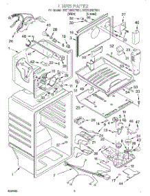 02 - Liner parts for Whirlpool Refrigerator 3VET23DKFW01 from AppliancePartsPros.com