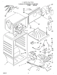 03 - Liner parts for Whirlpool Refrigerator 8ET18GKXFN00 from AppliancePartsPros.com