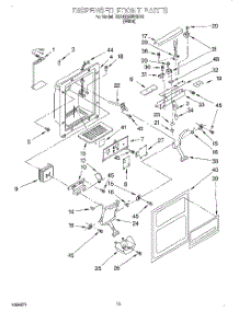 07 - Dispenser Front parts for Whirlpool Refrigerator 3XARG458GD01 from AppliancePartsPros.com