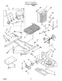 10 - Unit parts for Whirlpool Refrigerator 3XARG458GD01 from AppliancePartsPros.com