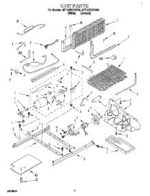 06 - Unit parts for Whirlpool Refrigerator 4ET18ZKXBW00 from AppliancePartsPros.com