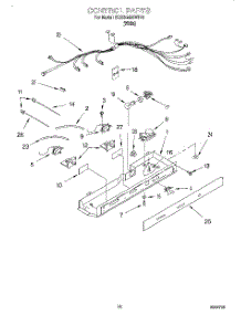 11 - Control parts for Whirlpool Refrigerator 3XARG498WP01 from AppliancePartsPros.com