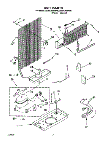 04 - Unit parts for Whirlpool Refrigerator 3ET14GKXBN00 from AppliancePartsPros.com