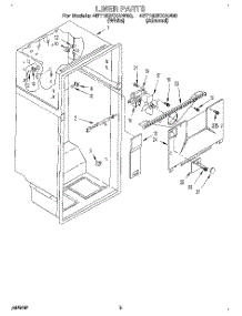 02 - Liner parts for Whirlpool Refrigerator 4ET18ZKXAW00 from AppliancePartsPros.com