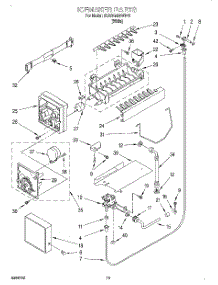 12 - Icemaker, Lit / Optional parts for Whirlpool Refrigerator 3XARG498WP01 from AppliancePartsPros.com