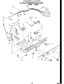 11 - Control parts for Whirlpool Refrigerator 4YED27DQDW00 from AppliancePartsPros.com
