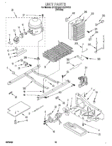 09 - Unit parts for Whirlpool Refrigerator 3VED29DQBW00 from AppliancePartsPros.com