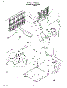 06 - Unit, Lit / Optional parts for Whirlpool Refrigerator 3VET19ZKDW02 from AppliancePartsPros.com