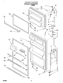 02 - Door parts for Whirlpool Refrigerator 3XARG457WP01 from AppliancePartsPros.com