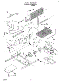 06 - Unit parts for Whirlpool Refrigerator 3VET19ZKBW00 from AppliancePartsPros.com