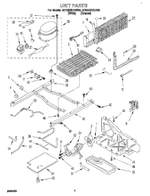05 - Unit parts for Whirlpool Refrigerator 3ET22DKXDN00 from AppliancePartsPros.com