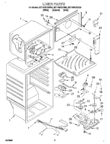 03 - Liner parts for Whirlpool Refrigerator 3ET16NKXBG00 from AppliancePartsPros.com