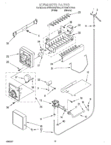 12 - Icemaker, Lit / Optional parts for Whirlpool Refrigerator 4YED25DQFN00 from AppliancePartsPros.com
