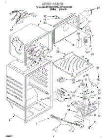 05 - Liner parts for Whirlpool Refrigerator 4ET18ZKXDW02 from AppliancePartsPros.com
