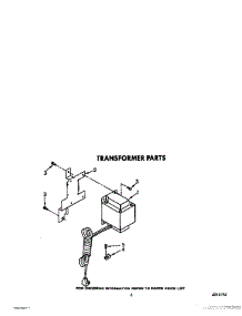 03 - Transformer parts for Whirlpool Refrigerator 3ET22DKXWW00 from AppliancePartsPros.com