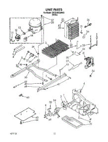 09 - Unit parts for Whirlpool Refrigerator 3VED29DQAW00 from AppliancePartsPros.com