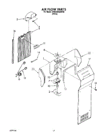 10 - Air Flow parts for Whirlpool Refrigerator 3VED29DQAW00 from AppliancePartsPros.com