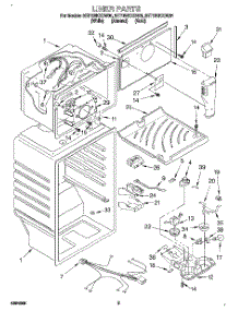 03 - Liner parts for Whirlpool Refrigerator 3ET16NKXDW01 from AppliancePartsPros.com