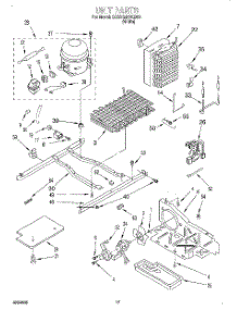 10 - Unit parts for Whirlpool Refrigerator 3XARG458GD00 from AppliancePartsPros.com