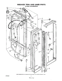 03 - Breaker Trim And Liner parts for Whirlpool Refrigerator 3ED26MMXRWR0 from AppliancePartsPros.com