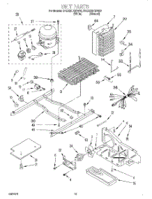 10 - Unit parts for Whirlpool Refrigerator 3VED23DQFW00 from AppliancePartsPros.com