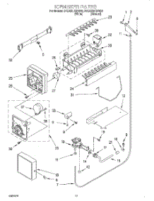 11 - Ice Maker parts for Whirlpool Refrigerator 3VED23DQFW00 from AppliancePartsPros.com