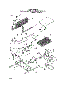 05 - Unit parts for Whirlpool Refrigerator 3ET18DKXAW00 from AppliancePartsPros.com