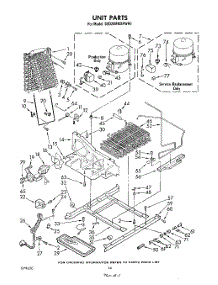 08 - Unit parts for Whirlpool Refrigerator 3ED26MMXRWR0 from AppliancePartsPros.com