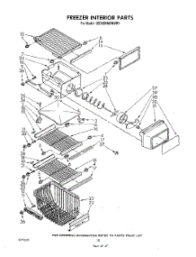 10 - Freezer Interior parts for Whirlpool Refrigerator 3ED26MMXRWR0 from AppliancePartsPros.com