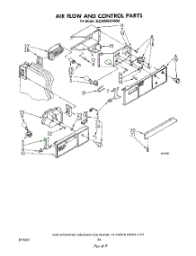 12 - Airflow And Control parts for Whirlpool Refrigerator 3ED26MMXRWR0 from AppliancePartsPros.com