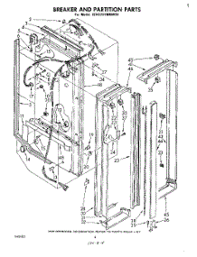 03 - Breaker And Partition parts for Whirlpool Refrigerator 3EHD261MMWR1 from AppliancePartsPros.com