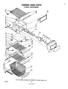11 - Freezer Liner parts for Whirlpool Refrigerator 3EHD261MMWR1 from AppliancePartsPros.com