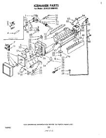 13 - Icemaker , Not Illustrated And Optional parts for Whirlpool Refrigerator 3EHD261MMWR1 from AppliancePartsPros.com