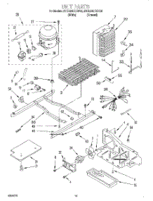10 - Unit parts for Whirlpool Refrigerator 3VED23DQEN00 from AppliancePartsPros.com