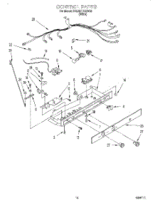 11 - Control parts for Whirlpool Refrigerator 3VED27DQEW00 from AppliancePartsPros.com