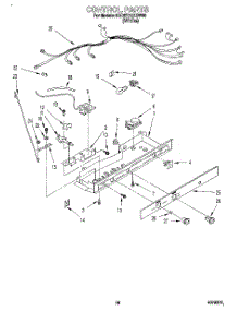 11 - Control parts for Whirlpool Refrigerator 3ED27DQXBW00 from AppliancePartsPros.com