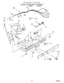 11 - Control parts for Whirlpool Refrigerator 4YED25DQDN02 from AppliancePartsPros.com