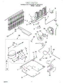 04 - Unit parts for Whirlpool Refrigerator 4ET18NKXFN00 from AppliancePartsPros.com