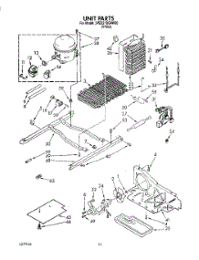 09 - Unit parts for Whirlpool Refrigerator 3VED27DQAW00 from AppliancePartsPros.com