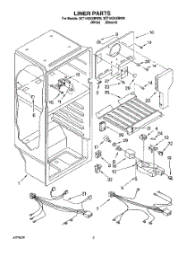 03 - Liner, Lit / Optional parts for Whirlpool Refrigerator 3ET14GKXBW00 from AppliancePartsPros.com