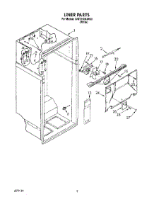 02 - Liner parts for Whirlpool Refrigerator 3VET21DKAW00 from AppliancePartsPros.com