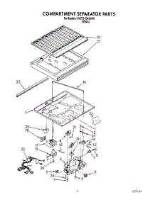 03 - Compartment Separator parts for Whirlpool Refrigerator 3VET21DKAW00 from AppliancePartsPros.com