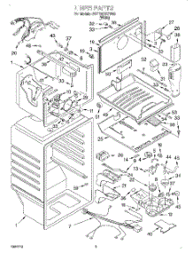02 - Liner parts for Whirlpool Refrigerator 3VET20DKFW00 from AppliancePartsPros.com