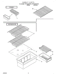 05 - Shelf, Lit / Optional parts for Whirlpool Refrigerator 4ET14GKXFN01 from AppliancePartsPros.com