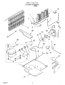 05 - Unit parts for Whirlpool Refrigerator 3VET20DKFW01 from AppliancePartsPros.com
