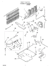 04 - Unit parts for Whirlpool Refrigerator 4YET18GKFN00 from AppliancePartsPros.com