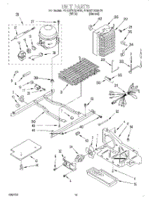 09 - Unit parts for Whirlpool Refrigerator 4YED27DQDW01 from AppliancePartsPros.com