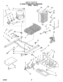 09 - Unit parts for Whirlpool Refrigerator 4YED25DQDW00 from AppliancePartsPros.com
