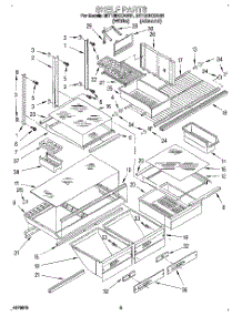 04 - Shelf, Lit / Optional parts for Whirlpool Refrigerator 3ET18DKXAW01 from AppliancePartsPros.com